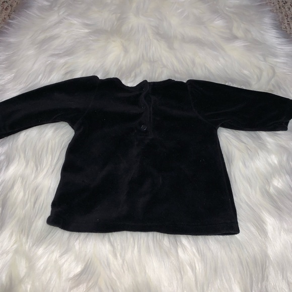 Carter’s Velvet Bow Long Sleeve Top - Picture 2 of 3
